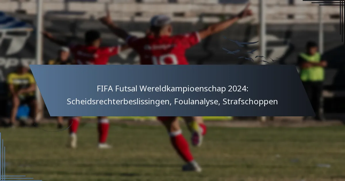 FIFA Futsal Wereldkampioenschap 2024: Scheidsrechterbeslissingen, Foulanalyse, Strafschoppen
