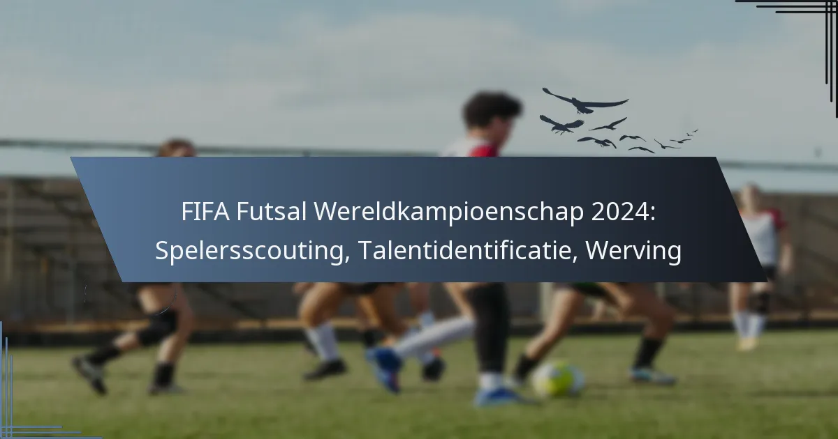 FIFA Futsal Wereldkampioenschap 2024: Spelersscouting, Talentidentificatie, Werving