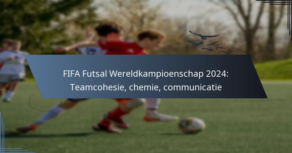 FIFA Futsal Wereldkampioenschap 2024: Teamcohesie, chemie, communicatie