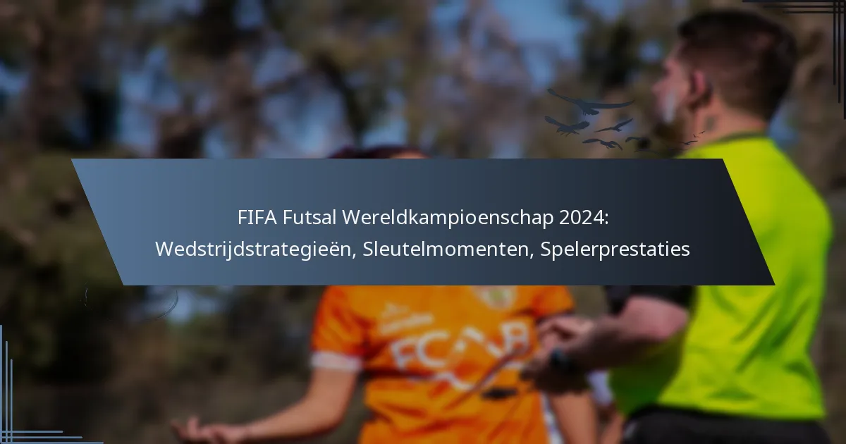 FIFA Futsal Wereldkampioenschap 2024: Wedstrijdstrategieën, Sleutelmomenten, Spelerprestaties